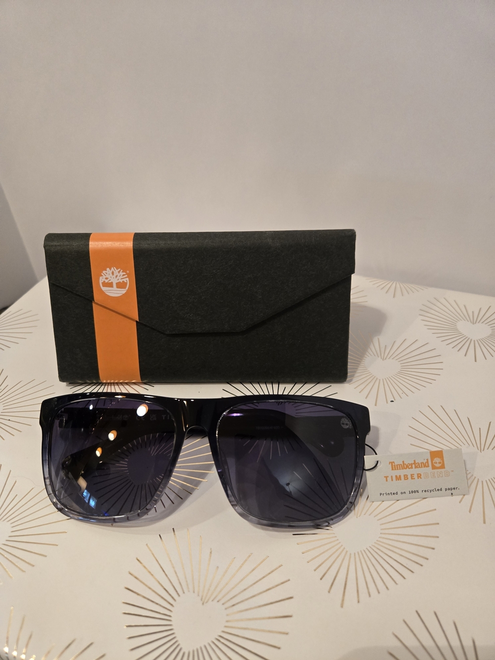 Timberland Polarized Black Frame Sunglasses with  Lenses